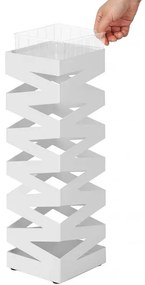 Suport Umbrela Fence White, 15.5 x 15.5 x 49 cm