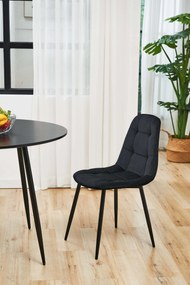 Scaun de sufragerie Santino (negru). 1071236