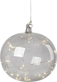 Decorațiune luminoasă de Crăciun gri suspendată ø 18 cm Lina – Markslöjd