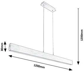 Lustra LED suspendata design modern Tithania