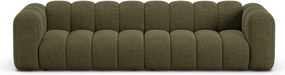 Canapea verde cu tapițerie din chenille 290 cm Lupine – Micadoni