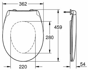 Capac wc Grohe Bau Ceramic