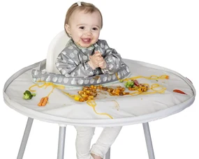 KIT HRANIRE - BAVETA SI TAVA (FRUCTE VESELE) - TIDY TOT (SKU104)