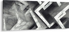 Tablou cu cuburi abstracte (120x50 cm)
