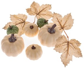 Set de decorațiuni de toamnă, dovleci și frunze,10 bucăți