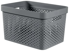 Coș de depozitare Curver Infinity Dots, 17 l, gri