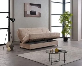 Canapea extensibila cu saltea relaxa si husa detasabila Genova, maro