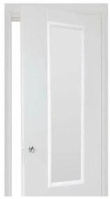 5five - Oglindă suspendată pentru ușă MATCHING 125x35 cm, neagră