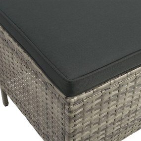 Juskys Set ratan de gradina Manacor - gri