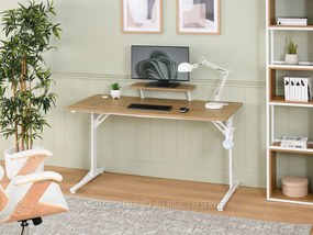 Masă PC Matts 140 (stejar + alb). 1109790