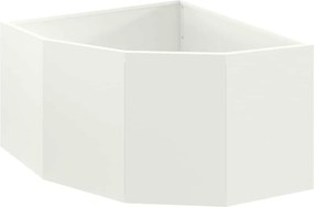 vidaXL Ghiveci de colț Alb 60 x 60 x 35 cm Oțel