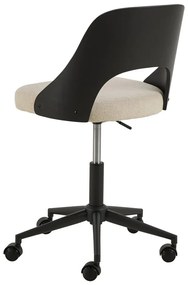 Scaun de birou negru-bej Lucy – Actona
