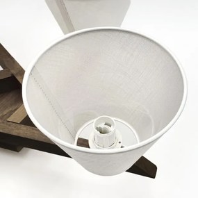 Lustră LED aplicată Brilagi ANTHONY 5xE14/40W/230V stejar nuc/alb