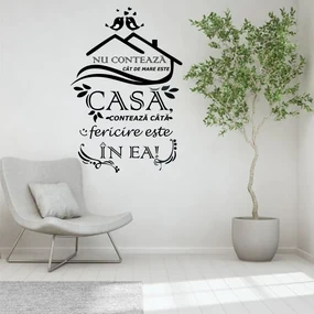Sticker perete Fericirea este acasa!