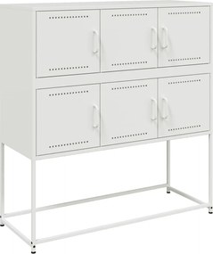 vidaXL Dulap, alb, 100,5x39x107 cm, oțel