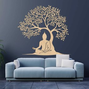 SENTOP | Pictură din lemn pomul vieții și Buddha - MOTERO