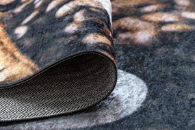 ANDRE 33210 covor lavabil Cafea bucatarie, anti-alunecare - maro