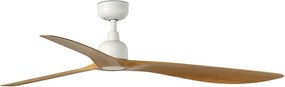 Ventilator tavan de exterior cu telecomanda IP44 OUTWOOD L alb/stejar