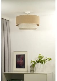 Lustră aplicată Duolla YUTE BOHO 3xE27/15W/230V d. 60 cm maro/gri