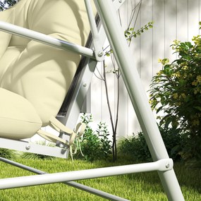 Outsunny Set de 4 perne pentru exterior pentru balansoar de grădină, 1 pernă de șezut, 1 pernă de spătar și 2 perne | Aosom Romania