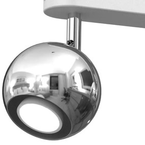 Spot COMET 3xGU10/8W/230V alb/crom lucios