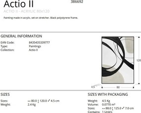 Tablou decoratiune perete Actio II 80x120cm
