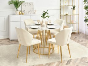 Scaun Greta K (crem + auriu). 1111062