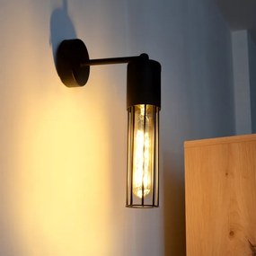 Lampă de perete MELODY 1xE27/15W/230V negru