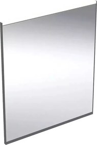 Oglinda cu iluminare si dezaburire Geberit Option Plus Square 60 cm negru - aluminiu eloxat
