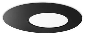 Plafoniera LED design slim circular Iride pl d50 negru