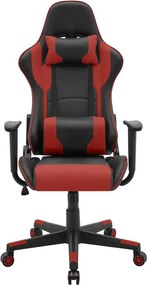 Scaun de birou SILVERSTONE, negru/roșu