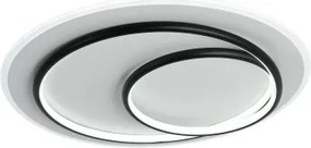 Brilagi - Plafonieră LED dimabilă FLARE LED/70W/230V Ø 50 cm albă/neagră + telecomandă