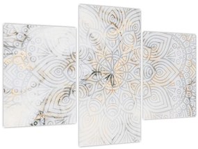 Tablou - Mandale albe (90x60 cm)