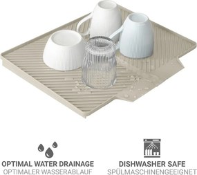 Scurgător de vase bej din plastic 34x40 cm Nelia – Wenko