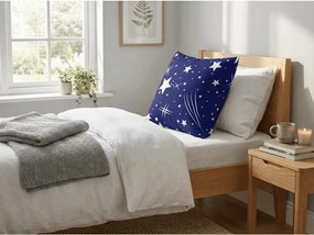 Fata de perna din policoton NIGHT SKY POLY 45x45 cm, albastru