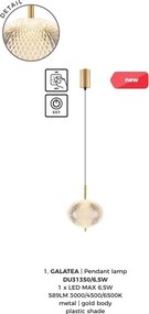 Pendul, Lustra moderna suspendata LED CCT GALATEA