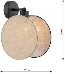 Lampă de perete MOTIF 1xE27/15W/230V bej