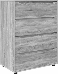 vidaXL Dulapuri de depozitare 2 pcs Gri Sonoma 80 x 48 x 105 cm