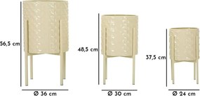 Ghivece decorative 3 buc. din metal ø 36 cm Betsy – Mauro Ferretti