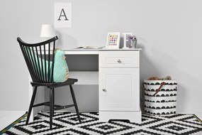 Birou pentru copii Marylou alb L122,5 cm