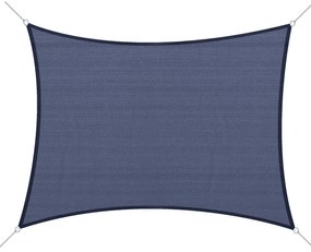 Outsunny Cort de umbra rectangular 6 x 4 m polietilena cu densitate mare Protectie UV Cu geanta de depozitare albastru | Aosom Romania