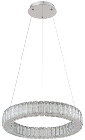Lustra LED cu telecomanda design modern Mucky crom 50cm