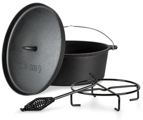 Galloway, oală din fontă,  11.3 oală barbecue, fontă, dimensiune XL / 11.3 qt / 10,7 l