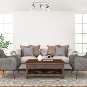 Spot RENO 3xGU10/60W/230V alb/crom