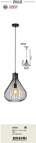Pendul design industrial Zille 4754 RX