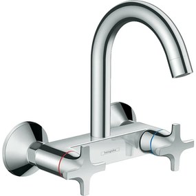 Baterie bucatarie dubla comanda Hansgrohe Logis M32 cu 1 jet 71286000