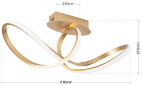 Lustra LED aplicata stil minimalist CIRCUS alama