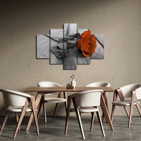 Tablou - Trandafir portocaliu (150x105 cm)
