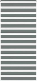 vidaXL Jaluzea tip zebra gri închis lățime țesătură 95,9 cm poliester