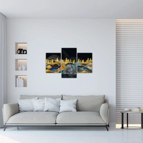 Tablou - Munții aurii (90x60 cm)